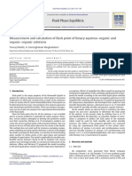 Measurement and Calculation of Ash Point of Binary Aqueous-Organic and Organic-Organic Solutions