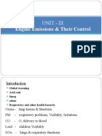 Engine Emissions & Their Control: Unit - Iii