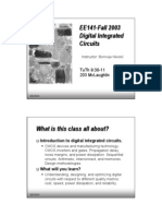 EE141 - Fall 2003 Digital Integrated Circuits