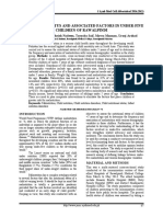 Nutritional Status and Associated Factors in Under-Five Children of Rawalpindi