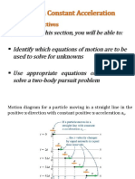 Motion With Constant Acceleration