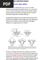 Meningomyelocele (Spina Bifida) : Bony Neural Arch Not Completely Closed