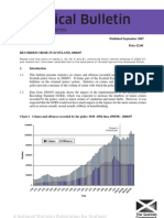 Statistics On Crimes and Offences Recorded and Cleared Up by The Eight Scottish Police Forces in 2006-07