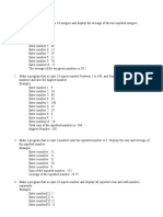 Java Looping Exercises