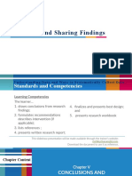 Reporting and Sharing Findings