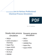 Introduction To Chemical Process Simulators