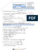 Devoir de Contrôle N°1 - Math - Bac Mathématiques (2017-2018) MR Elabidi Zahi