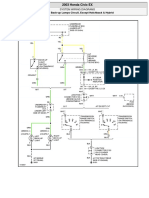 Honda Civic 2001 A 2006 - Iluminação Externa - Diagrama Elétrico