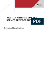 Red Hat Certified Cloud and Service Provider Technical and Operational Guide (TOR)