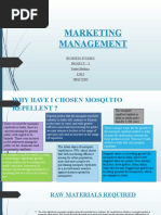 Marketing Management: Business Studies Project - 1 Yashvi Bothra 12413 7891372295