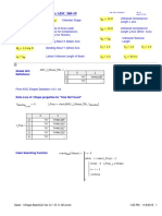 I Shape Beam-Column Per AISC 360-10 Input: Global Unit Definitions