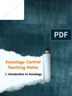 Sociology Central Teaching Notes