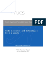 Code Generation and Scheduling of Event-B Models: Fredrik Degerlund Richard GR Onblom Kaisa Sere