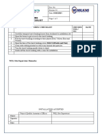 Transformer Bushing Turret Installation Checklist (WEL)