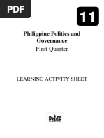 Philippine Politics and Governance