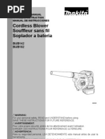 Cordless Blower Souffleur Sans Fil Soplador A Batería: BUB142 BUB182