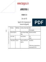 Annexure-1: (See Rule 45) Appeal To The Commissioner of Income-Tax (Appeals)