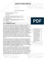 Unit 13 Introduction To Reliability: Structure