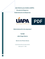 Tarea #1 - ADMINISTRACIÓN DE EMPRESA I - KARLA GONZALEZ - MAT. 17-4904