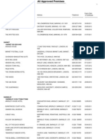 Approved Premise List 06 November 2010 To 05 January 2011