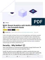 Multi-Tenant Analytics With Auth0 and Cube - Js - The Complete Guide