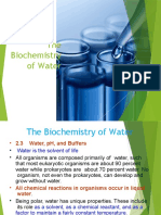 The Biochemistry of Water