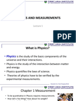 PHY-433 01 Physics and Measurement