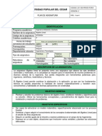 FORMATO PLAN DE ASIGNATURA - Algebra Lineal