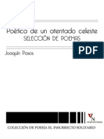 Poética de Un Atentado Celeste: Selección de Poemas - Joaquín Pasos