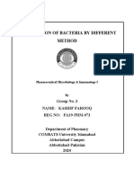 Enumeration of Bacteria by Different Method