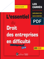 Essentiel Du Droit Des Entreprises.