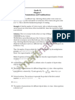 Permutations and Combinations Class XI