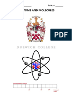 6F Atoms and Molecules Atoms and Molecules Atoms and Molecules