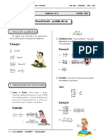 III BIM - 3er. Año - ALG - Guía 2 - Fracciones Algebraicas