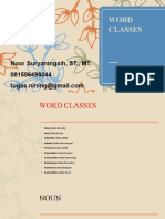 Word Classes