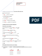 Guide Number 1 Activities: 1 To Be Complete The Sentences With The Correct Form of The Verb To Be