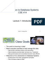 Introduction To Database Systems CSE 414