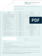 HBL Conventional CurrentAccount (Key Fact Sheet) - Jul - Dec 2020