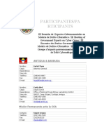 Participantes/Pa Rticipants: Antigua & Barbuda