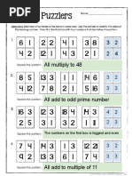 The Numbers On The First Box Is Biggest and Even