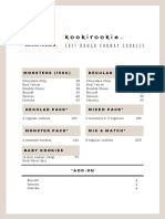 Kookirookie Pricelist