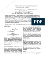 Spectrophotometric Methods For The Determination