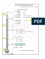 Simplified Calculation For Kemrex Pile Capacity: Q 15.05 Tons