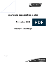 TOK Essay Examiner Prep Notes 2017