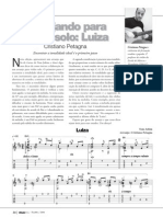 Partitura Luiza - Tom Jobim - Arranjo Violão Solo Cristiano Petagna