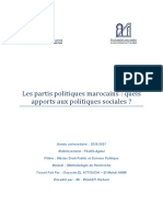 Les Partis Politiques Marocains: Quels Apports Aux Politiques Sociales ?