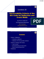 Lecutre 10-Serviceability Criteria of The ACI Code For Deflection and Crack Width