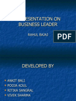 A Presentation On Business Leader