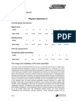 Physics Timezone 2: May 2018 Subject Reports