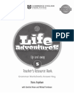 Life Adventures 5 - Grammar Worksheets - Answer Key